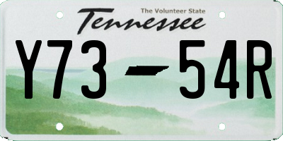 TN license plate Y7354R