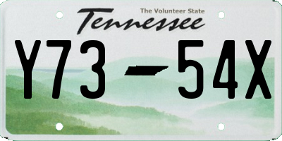 TN license plate Y7354X
