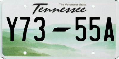 TN license plate Y7355A