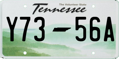 TN license plate Y7356A