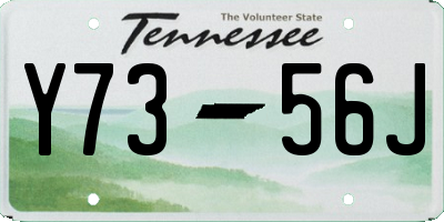 TN license plate Y7356J