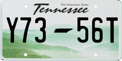TN license plate Y7356T