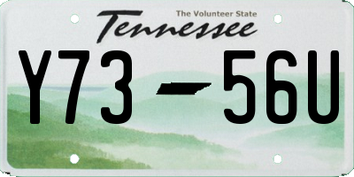 TN license plate Y7356U