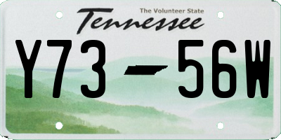 TN license plate Y7356W