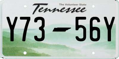 TN license plate Y7356Y