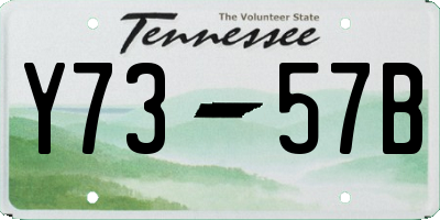 TN license plate Y7357B