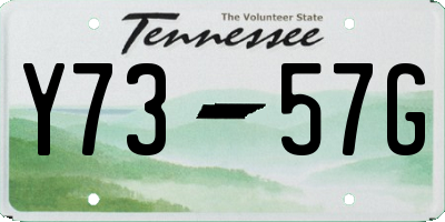 TN license plate Y7357G