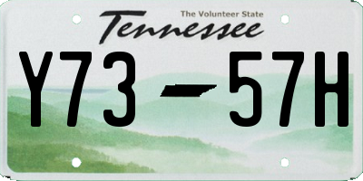 TN license plate Y7357H