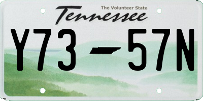 TN license plate Y7357N