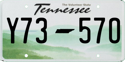 TN license plate Y7357O