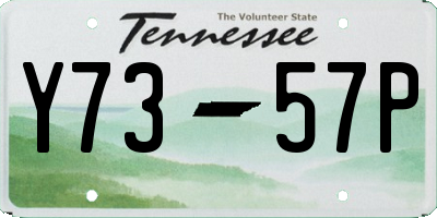TN license plate Y7357P