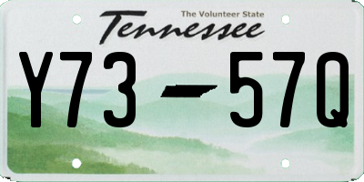 TN license plate Y7357Q