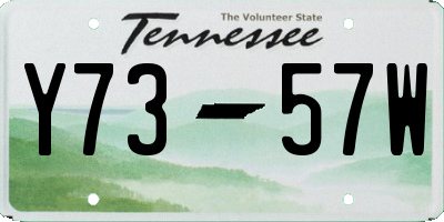 TN license plate Y7357W