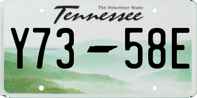 TN license plate Y7358E