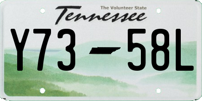TN license plate Y7358L