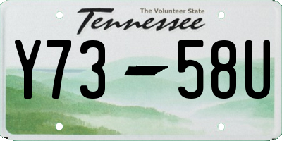 TN license plate Y7358U