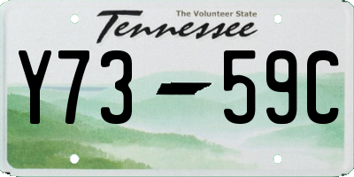 TN license plate Y7359C