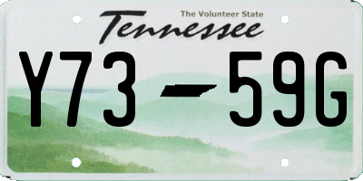 TN license plate Y7359G