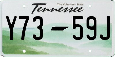TN license plate Y7359J