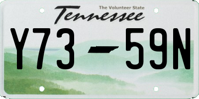 TN license plate Y7359N