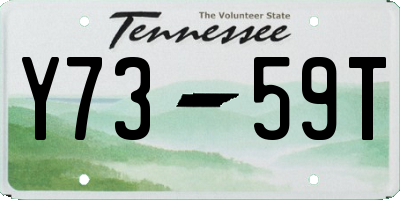 TN license plate Y7359T