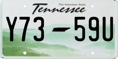 TN license plate Y7359U