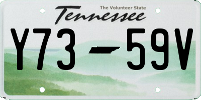 TN license plate Y7359V
