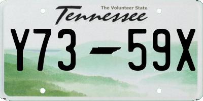 TN license plate Y7359X