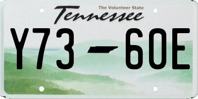 TN license plate Y7360E