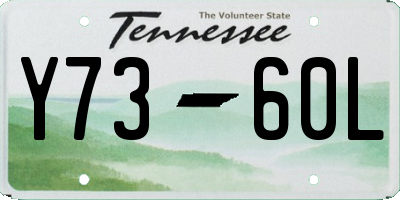 TN license plate Y7360L
