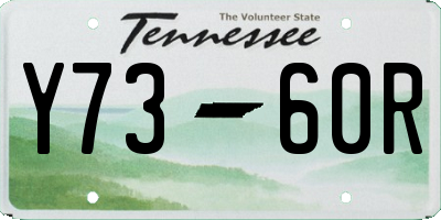 TN license plate Y7360R