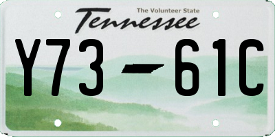 TN license plate Y7361C