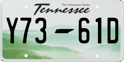 TN license plate Y7361D