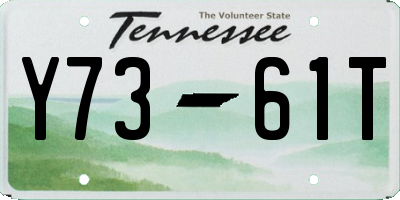 TN license plate Y7361T