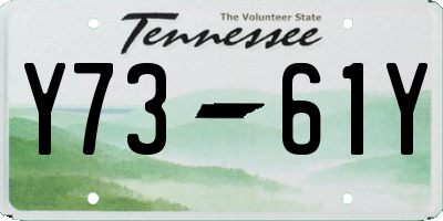 TN license plate Y7361Y