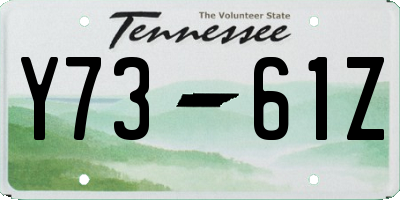 TN license plate Y7361Z