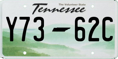 TN license plate Y7362C