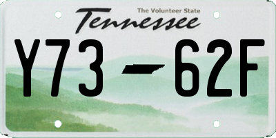 TN license plate Y7362F