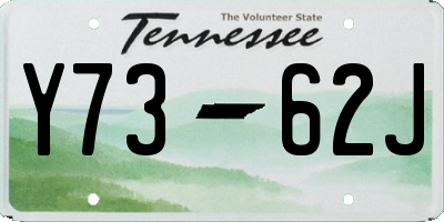 TN license plate Y7362J