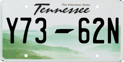 TN license plate Y7362N