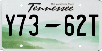 TN license plate Y7362T