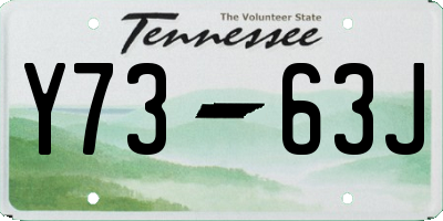 TN license plate Y7363J