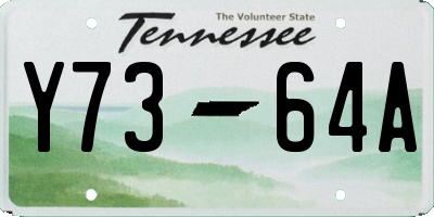 TN license plate Y7364A