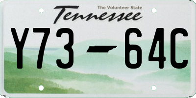 TN license plate Y7364C