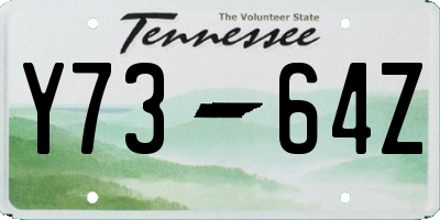 TN license plate Y7364Z