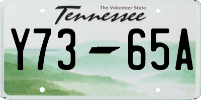 TN license plate Y7365A