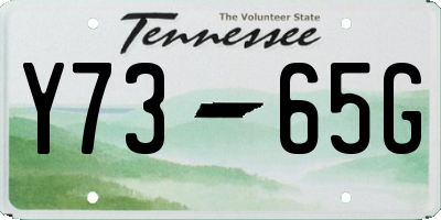 TN license plate Y7365G