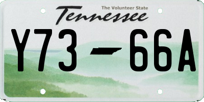 TN license plate Y7366A