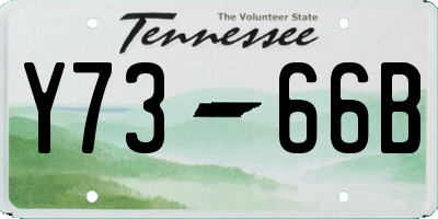 TN license plate Y7366B