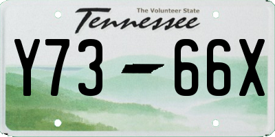 TN license plate Y7366X
